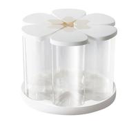 Dispenser per riso, contenitore rotante per cereali, organizer trasparente per alimenti, contenitore sigillato a forma di petalo, dispenser per farina, zucchero, fagioli, caramelle, snack, dispensa