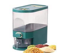 Dispenser per riso - Dispenser per cereali con misurino | Dispenser per cereali organizzazione casa cucina, contenitore per alimenti, barile ermetico per riso, contenitore per cereali secchi