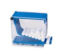 Dispenser per rotoli in cotone | Dispenser per rotoli in cotone trasparente con pressatura trasparente, contenitore per la conservazione dei materiali, supporto per cono prima di rotolare per Klini