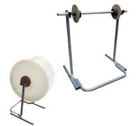 Dispenser per rotolo di pluriball - Supporto verticale per pluriball, in acciaio, dispenser manuale di pellicola in schiuma per imballaggio, trasloco, spedizione,fabbrica,express(80cm/31.5in)