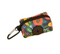 Dispenser per sacchetti di cacca per cani con stampa arcobaleno Supporto per sacchetti per rifiuti per animali domestici Porta cacca in tessuto per cani che camminano all'aperto Pet Travel Gear