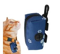 Dispenser per sacchetti di cacca per cani, sacchetto per rifiuti per animali domestici, dispenser per sacchetti per cacca per cani, con gancio, portatile, per passeggiate all'aperto