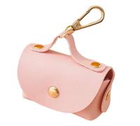 Dispenser per sacchetti per cacca in pelle PU - Porta sacchetti per rifiuti per cani con fibbia | Dispenser portatile di sacchetti per rifiuti per parchi, campeggi, comunità, luoghi panoramici, viaggi
