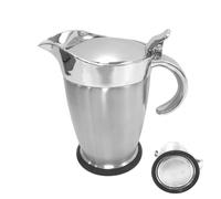 Dispenser per salse - 1 vaso per salse, 750 ml, contenitore antigoccia, a collo largo con coperchio, per salse e sciroppi isolati, per feste, tavoli da buffet, ristoranti e riunioni di famiglia