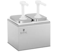 Dispenser per salse - 2 pompe - 2 x 2 L | Royal Catering