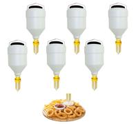 Dispenser per Salse da Appendere a Prova di perdite da 6 Pezzi, Bottiglia da spremere Ricaricabile da 3,5 l/5,5 l, Perfetto per Catering, Barbecue, ristoranti e conservazione di Salse