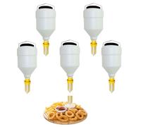 Dispenser per Salse da Appendere a Prova di perdite da 6 Pezzi, Bottiglia da spremere Ricaricabile da 3,5 Litri per Catering, Barbecue e ristoranti - Perfetto per Salse e condimenti