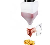 Dispenser per salse da appendere, ricaricabile, per ketchup, senape, salsa marrone e marmellate, ideale per ristoranti, fast food e barbecue