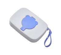 Dispenser per salviette, antipolvere, motivo orso, blu