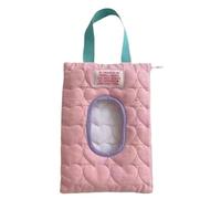 Dispenser per salviette per pannolini, borsa portatile con porta salviette umidificate trapuntato, per la cura del bambino e i viaggi all'aperto, struttura pratica nel design dei genitori, sistema di