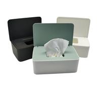 Dispenser per salviette umidificate, antipolvere, con coperchio, per mantenere le salviette fresche, 3 colori, per casa, ufficio, auto