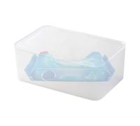 Dispenser per salviettine umidificate, contenitore per salviettine per bambini, 19 x 11 x 7 cm, riutilizzabile, coperchio facile da aprire, design con blocco 'umidità per casa, WC, stanza dei
