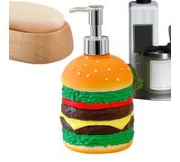 Dispenser per sapone - 500 ml di resina organica Püsh Pump Bottle | Decorazione divertente per cucina e bagno per lavare i, shampoo, gel doccia | Regalo per gli amanti del fast food e