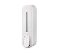 Dispenser per sapone, Dispenser manuale for sapone da parete, contenitore for lozione, gel doccia e shampoo, multicolore(White)