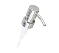 Dispenser per sapone e lozioni in acciaio inox, pompa di ricambio lucidata per sostituire la testa del dispenser per bottiglie, si applica a 2,5 cm di diametro
