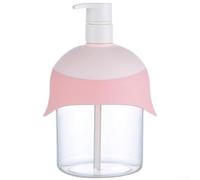 Dispenser per sapone liquido a forma di pinguino, 480 ml, dispenser per sapone liquido a pressione, per shampoo e lozioni da bagno, corpo trasparente con apertura a bocca larga (polvere)