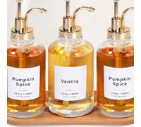 Dispenser per sciroppo di caffè per bar, dispenser a pompa per caffè, bottiglia di vetro per sciroppo con pompa, 500 ml, nero, accessori scolastici per il rientro a scuola 1 pezzo,2 pezzivetro