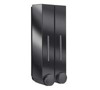 Dispenser per shampoo per parete doccia 2 camere Shampoo e Balsamo Dispenser Shampoo Dispenser Bagno 2 Camere Nessun Trapano Set di dispenser di sapone per il bagno dell'hotel