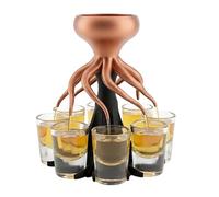 Dispenser Per Shot Octopus - Il Distributore Di Shot Originale Per 8 Persone, Accessorio Bar | Dispenser Di Liquore Per Whisky, Vodka, Tequila E Birra, Versatore Per Bevande Da Banco, Grappa, Feste Di