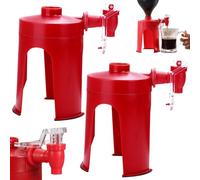 Dispenser per soda, dispenser per bottiglia di soda capovolta in plastica da 2 pezzi con rubinetto, bevanda touchless a tenuta stagna e antiscivolo per bar a casa per feste