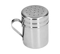 Dispenser per spezie Design compatto della maniglia in acciaio inossidabile Facile controllo Agitatore per dragare per Barbecue Campeggio Viaggi Argento 9,7 cm 127 g (Forma a S)