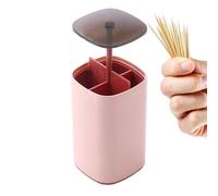 Dispenser per stuzzicadenti | Porta stuzzicadenti automatico a pressione | Scatola portatile per stuzzicadenti | Contenitore per stuzzicadenti antipolvere | Dispenser per stuzzicadenti pop-up