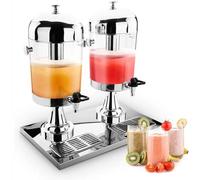 Dispenser per succhi e cocktail, in acciaio inox, in vetro trasparente per un facile monitoraggio, ideale per feste, eventi e servizi di ristorazione