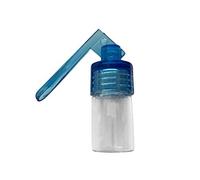 Dispenser per tabacco da fiuto, bottiglia da fiuto, con paletta Blau / Durchsichtig