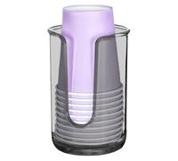 Dispenser Per Tazze Da Bagno - Portabicchieri Per Collutorio Facile Da Installare Per Vanità | Portabicchieri Di Carta Piccoli Multifunzionali Per Il Risciacquo Delle Tazze | Organizer Da Bagno Da App