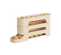 Dispenser per uova in rotoli - Portauova rotante risparmio, contenitore impilabile trasparente, organizer estensibile ad accesso rapido, pratica soluzione di conservazione della cucina | Per