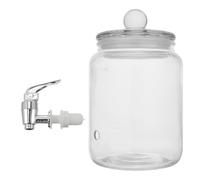 Dispenser per Vino in Vetro Rubinetto per Feste e Matrimoni | Stile Classico, Aspetto alla Moda, per Whisky, Rum e Porto, Soluzione Pratica per Servizio e Conservazione