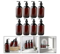Dispenser pompa lozione nera per bottiglie PET marroni vuote da 500 ml confezion