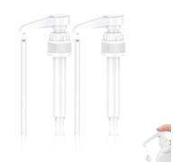 Dispenser Pompa Sciroppo,2 Pezzi Pompa per Dispenser Sapone Pompa Plastica Erogatore Pompa per La Sostituzione Dei Flaconi Di Liquido Standard 28/410 per Condimenti Dimenti da Cucina,Shampoo,Balsam
