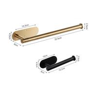 Dispenser Porta Asciugamani Di Carta Autoadesivo | Acciaio Inossidabile, Montaggio A Parete, Sottopensile, Bagno, Uso Cucina(2pcs G)