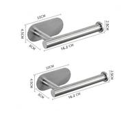 Dispenser Porta Asciugamani Di Carta Autoadesivo | Acciaio Inossidabile, Montaggio A Parete, Sottopensile, Bagno, Uso Cucina(2pcs K)