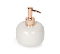 DISPENSER PORTA SAPONE LIQUIDO DA APPOGGIO SET ACCESSORI BAGNO BIANCO CLIZIA