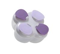 Dispenser Portatile Per Latte Per Bambini a 4 Scomparti Con Coperchio Rotante Contenitore Da Viaggio Per Polvere Per Organizer Per Alimenti Per Bambini Con Cucchiaio Per Proteine in Polvere