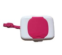 Dispenser portatile per salviettine umidificate per fazzoletti da viaggio, borsa per pannolini per bambini, colore rosa