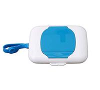 Dispenser portatile per salviettine umidificate per fazzoletti da viaggio, per bambini, borsa per pannolini (blu)