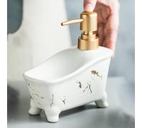 Dispenser Portatile per Sapone E Lozione per Le Mani in Ceramica, Modello Vasca