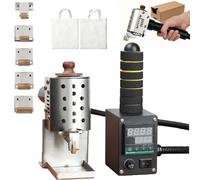 Dispenser professionale for colla a caldo a pressione manuale con secchio for la conservazione della colla, testine di rivestimento colla regolabili a 50-300 ° C e 4 dimensioni(150ML)