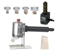 Dispenser professionale per colla a caldo a pressione manuale, rullo per colla a caldo commerciale, temperatura regolabile 50-220 ℃, display digitale, per imballaggi in pelle, include più rulli di