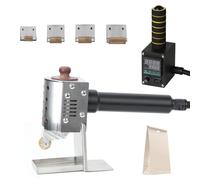 Dispenser professionale per colla a caldo a pressione manuale, rullo per colla a caldo commerciale, temperatura regolabile 50-220 ℃, display digitale, per imballaggi in pelle, include più rulli di
