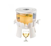 Dispenser Rotante 360° per Bevande 6L Totali con 4 Scomparti e Base Resistente