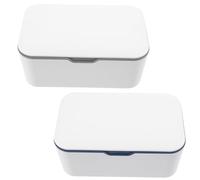 Dispenser Salviette Umidificate Portatile 2 Pezzi in Plastico Blu | Viaggio e Uso Esterno, Rapido da Aprire, Aiuta a Non Seccare le Salviette, per Mamme e Bebé