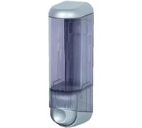 Dispenser sapone a riempimento trasparente/satinato da 250 ml con chiave