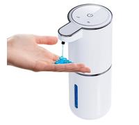 Dispenser Sapone Automatico, 1500mah Dispenser di sapone elettrico senza contatto montato a parete, USB ricaricabile con sensore di movimento a infrarossi per bagno, cucina, ufficio