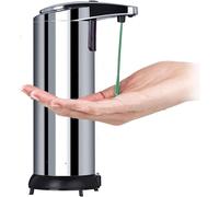 Dispenser Sapone Automatico 250ml Erogatore ACCIAIO Mani Con Sensore Infrarossi