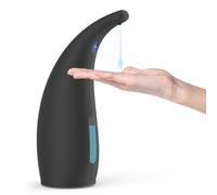 Dispenser Sapone Automatico, 300ml Dispensatore Sapone Senza Contatto con Sensore a Infrarossi, 4 Livelli Regolabili, Alimentato a Batterie, per Bagno Cucina Scuola Hotel