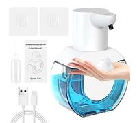 Dispenser Sapone Automatico, Dosatore Sapone Schiuma da Parete o da Tavola,420ML Dispenser di sapone a rilevamento automatico intelligente in schiuma gel per Cucina Bagno,4 livelli di Erogazione